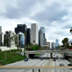 Little traffic is seen on the 110 freeway in Los Angeles during a normally busy Friday rush hour commute on April 10, 2020 in California, where the Stay-At-Home order has been extended from April 19 to May 15 amid the coronavirus pandemic.